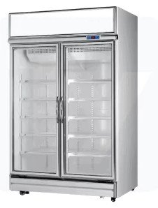 Uniko 970L 立式玻璃门展示冷藏柜 UNGD-2DC-INV